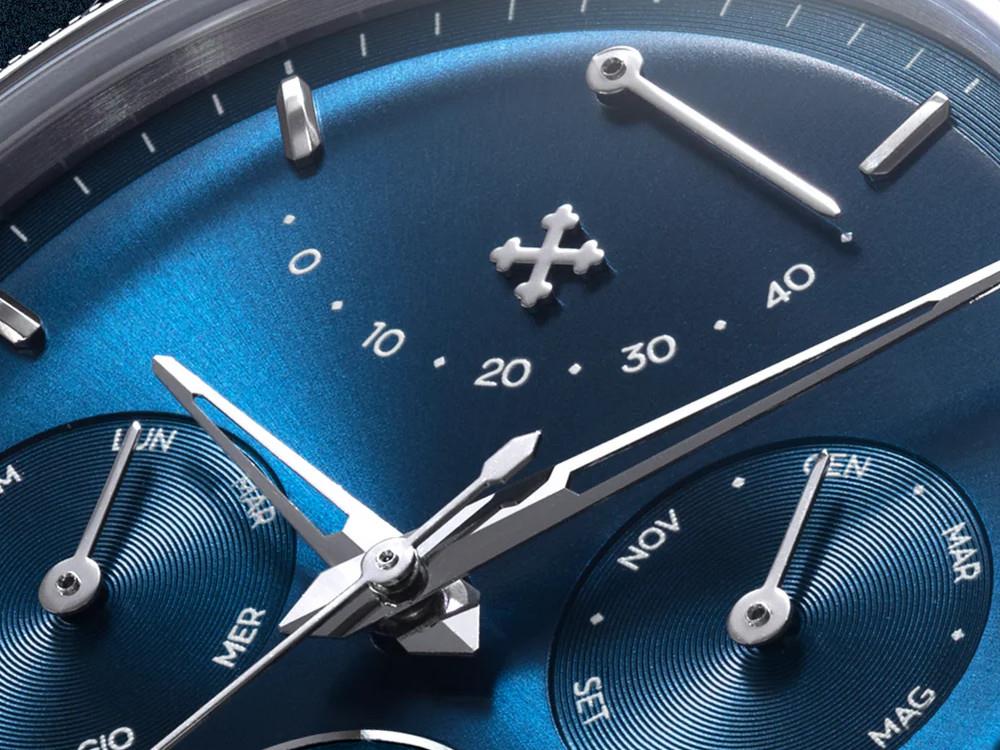 Venezianico Arsenale Calendario Automatic Watch, 40 mm, Blue, 6221580C