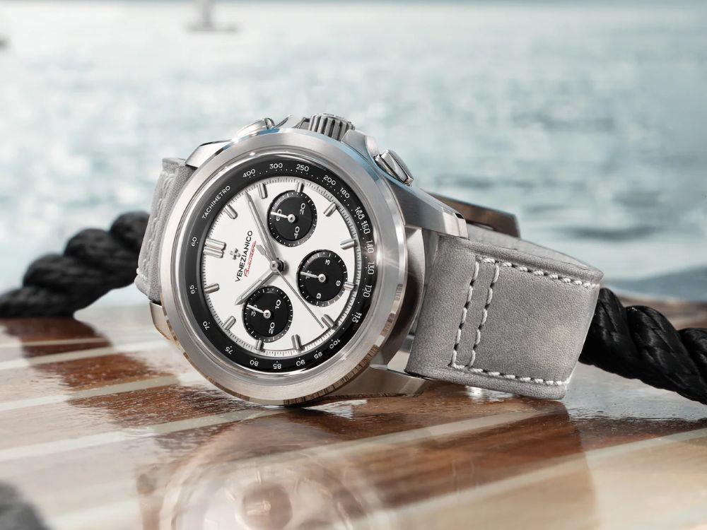 Venezianico Bucintoro Automatic Watch, 42 mm, White, 8221510C