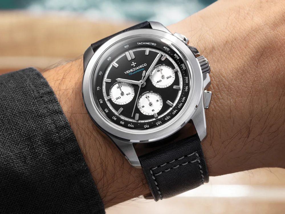 Venezianico Bucintoro Automatic Watch, 42 mm, Black, 8221511