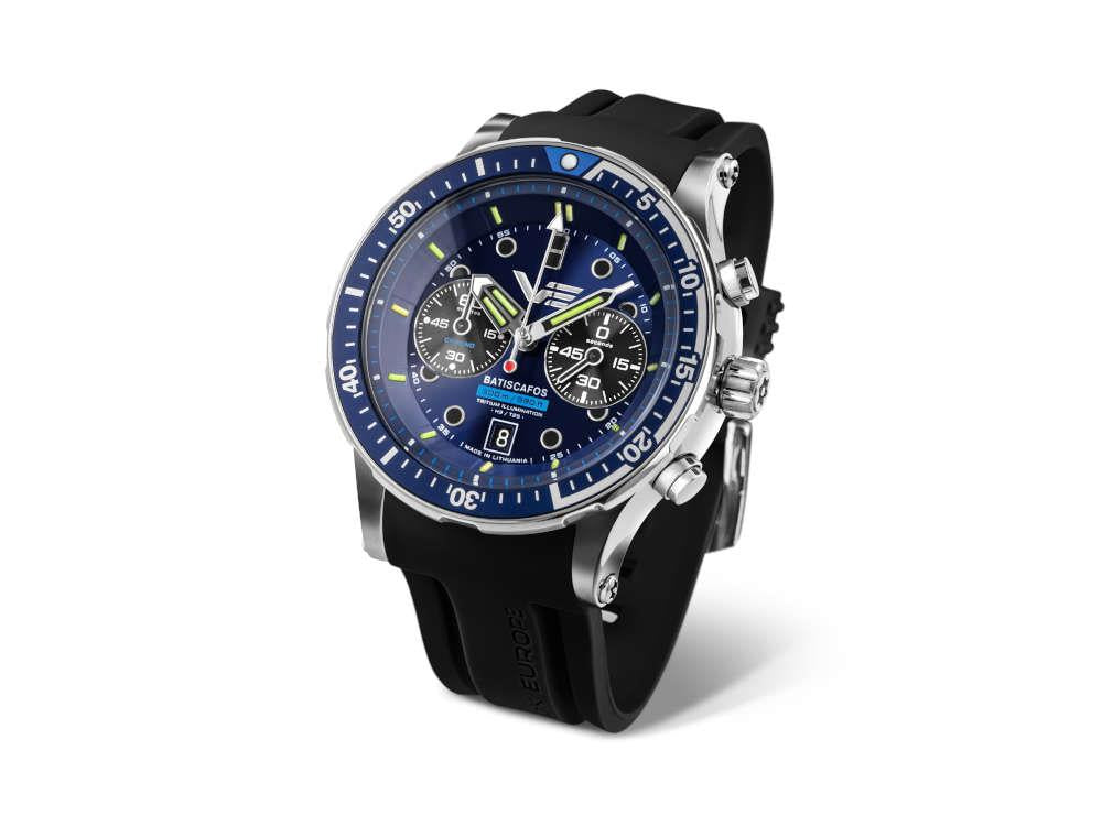 Vostok Europe Batiscafos Quartz Watch, Blue, 49.7 mm, 6S21-511A772-L-BL