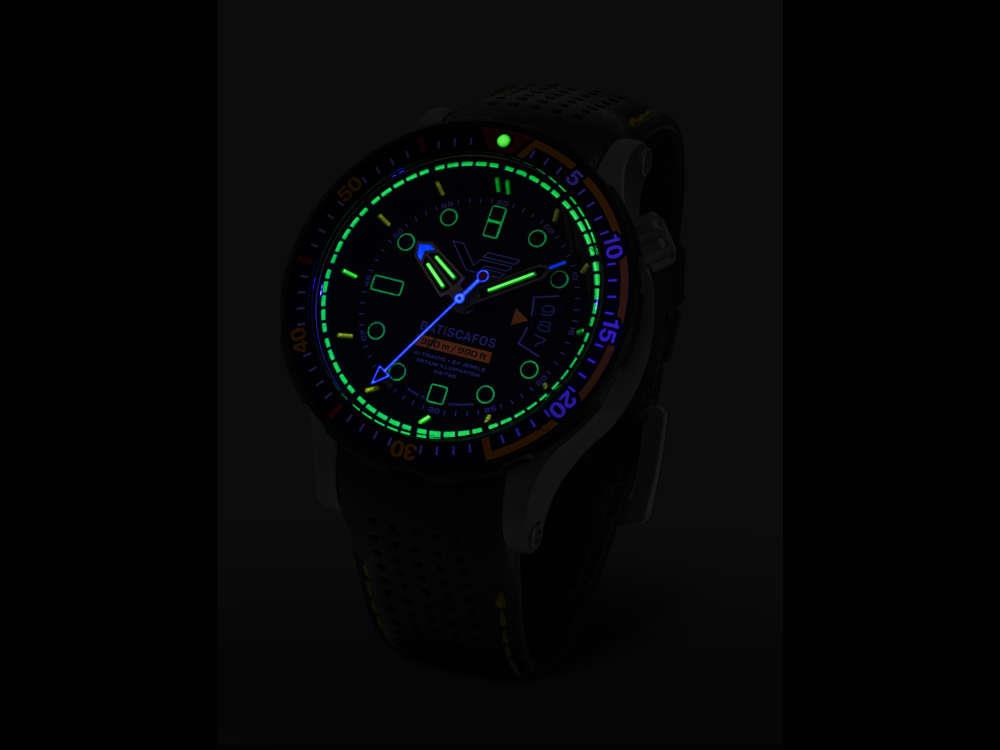 Vostok Europe Batiscafos Automatic Watch, Black, 49.7 mm, NH35-511E767-L-BK