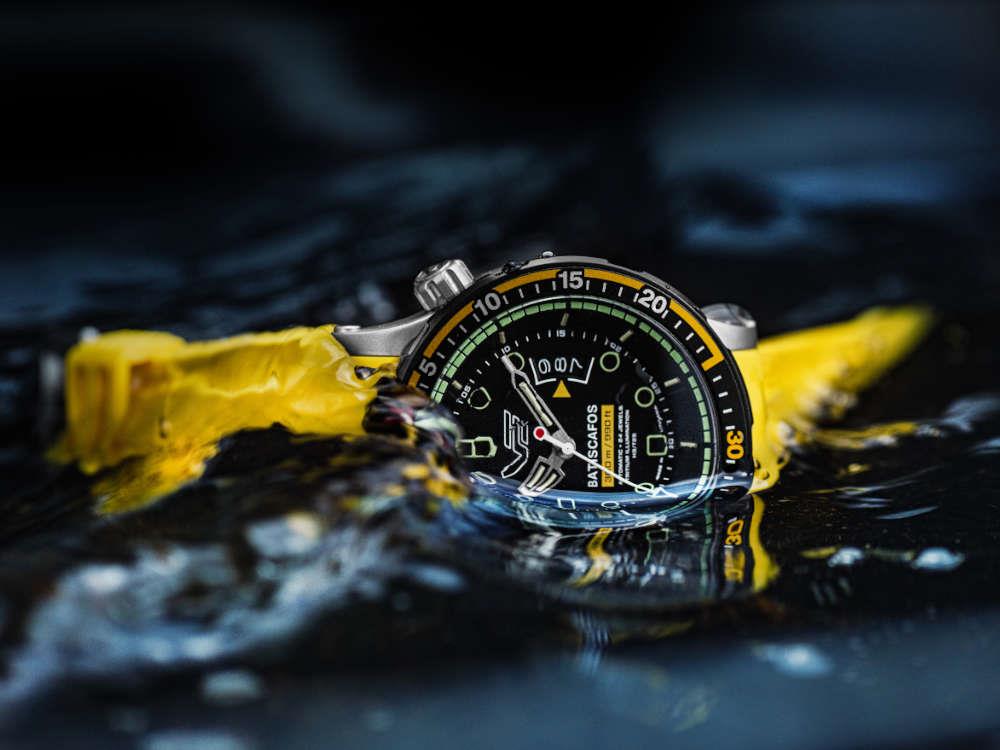 Vostok Europe Batiscafos Automatic Watch, Black, 49.7 mm, NH35-511E767-L-BK