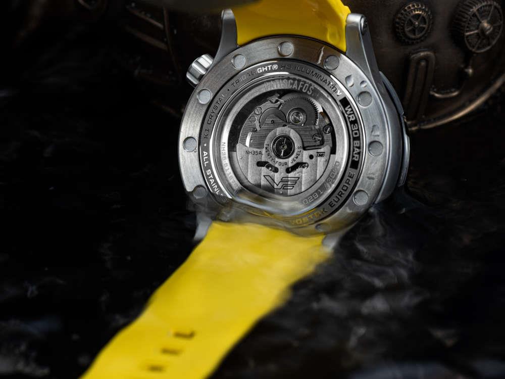 Vostok Europe Batiscafos Automatic Watch, Black, 49.7 mm, NH35-511E767-L-BK