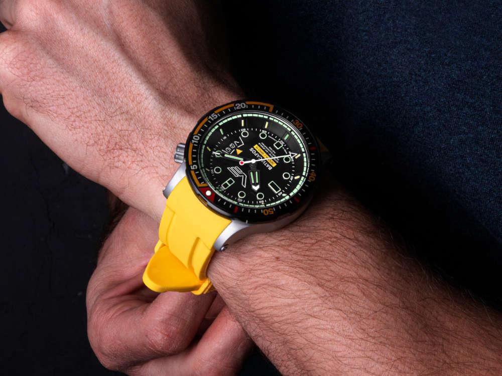 Vostok Europe Batiscafos Automatic Watch, Black, 49.7 mm, NH35-511E767-L-BK