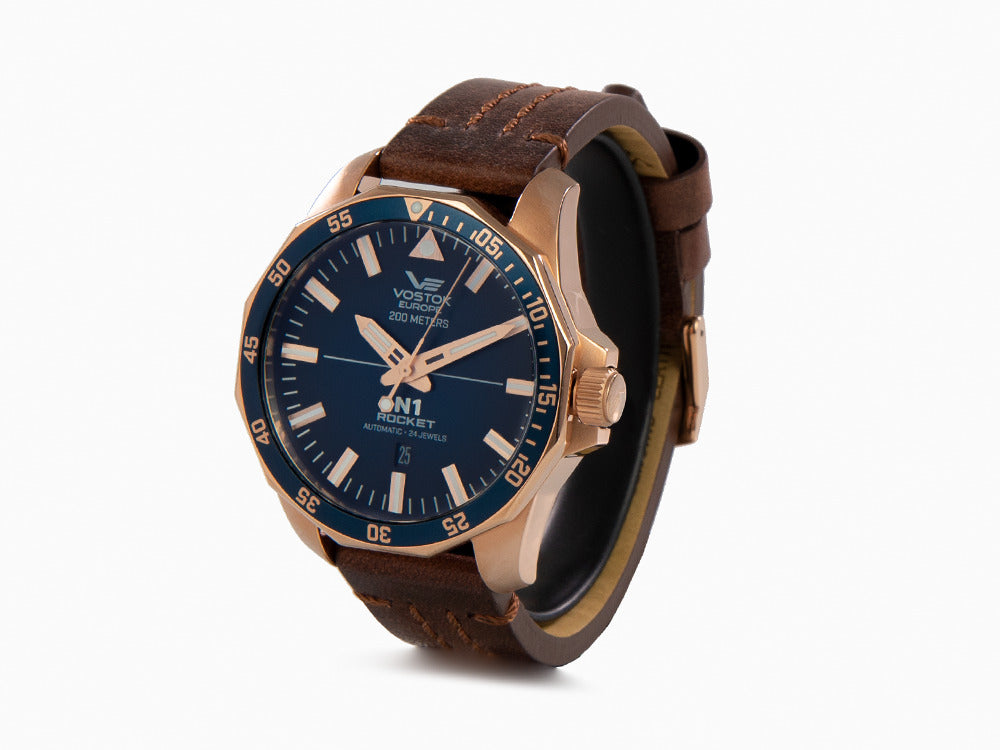 Vostok Europe Rocket N-1 Automatic Watch, PVD, Blue, 46 mm, NH35A-225B616