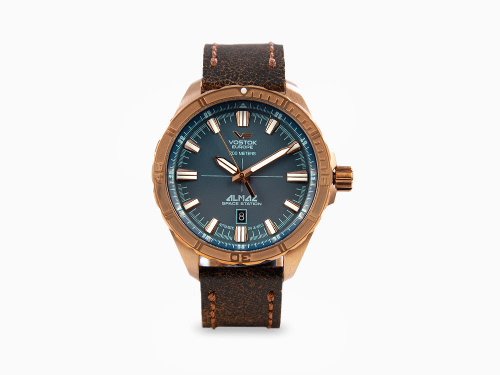 Vostok Europe Almaz Automatic Watch, Bronze, 47 mm, Superluminova