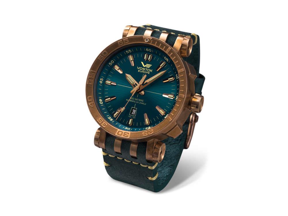Vostok Europe Energia Automatic Watch, Bronze, Turquoise, NH35A-575O286