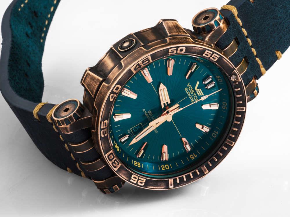 Vostok Europe Energia Automatic Watch, Bronze, Turquoise, NH35A-575O286