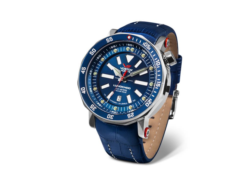 Vostok Europe Lunokhod-2 Automatic Watch, Blue, 49 mm, Tritium, NH35A-620A634