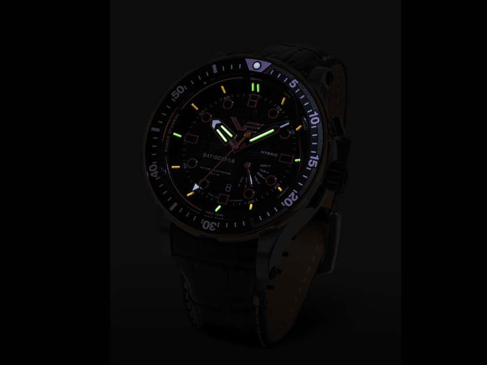 Vostok Europe Batiscafos Quartz Watch, Black, 49.7 mm, PX84-511E769-L-BK