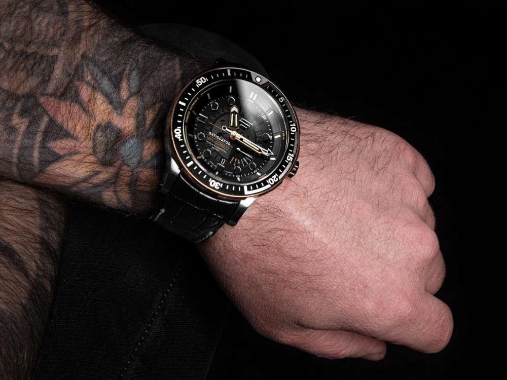 Vostok Europe Batiscafos Quartz Watch, Black, 49.7 mm, PX84-511E769-L-BK