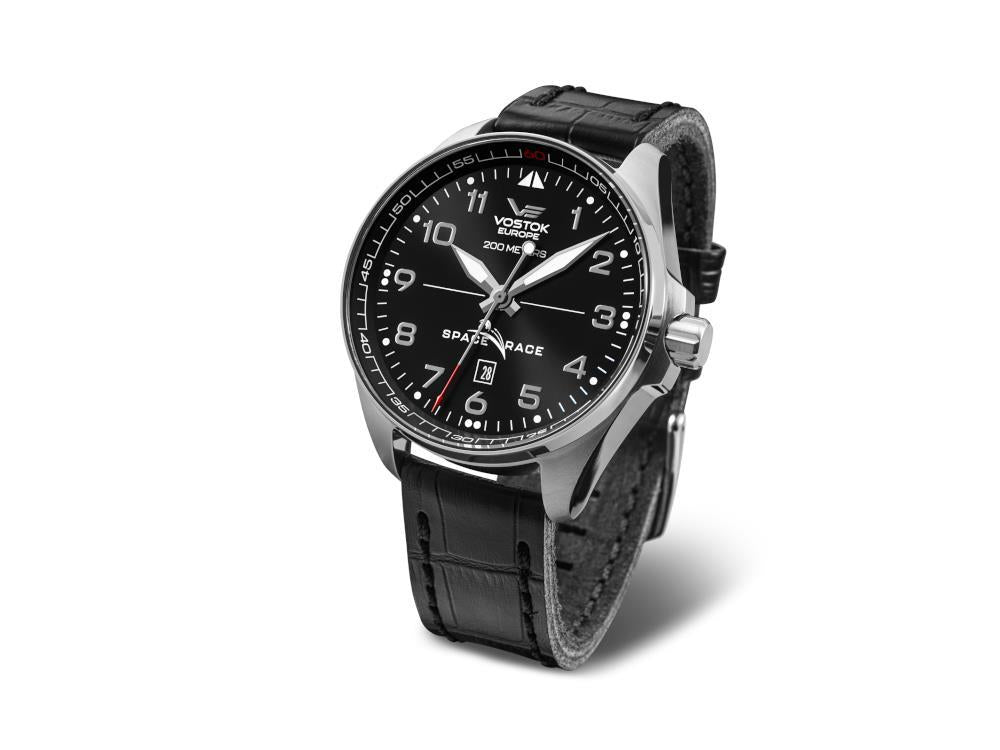 Vostok Europe Space Race Automatic Watch, Black, 47 mm, YN55-325A662-L-BK
