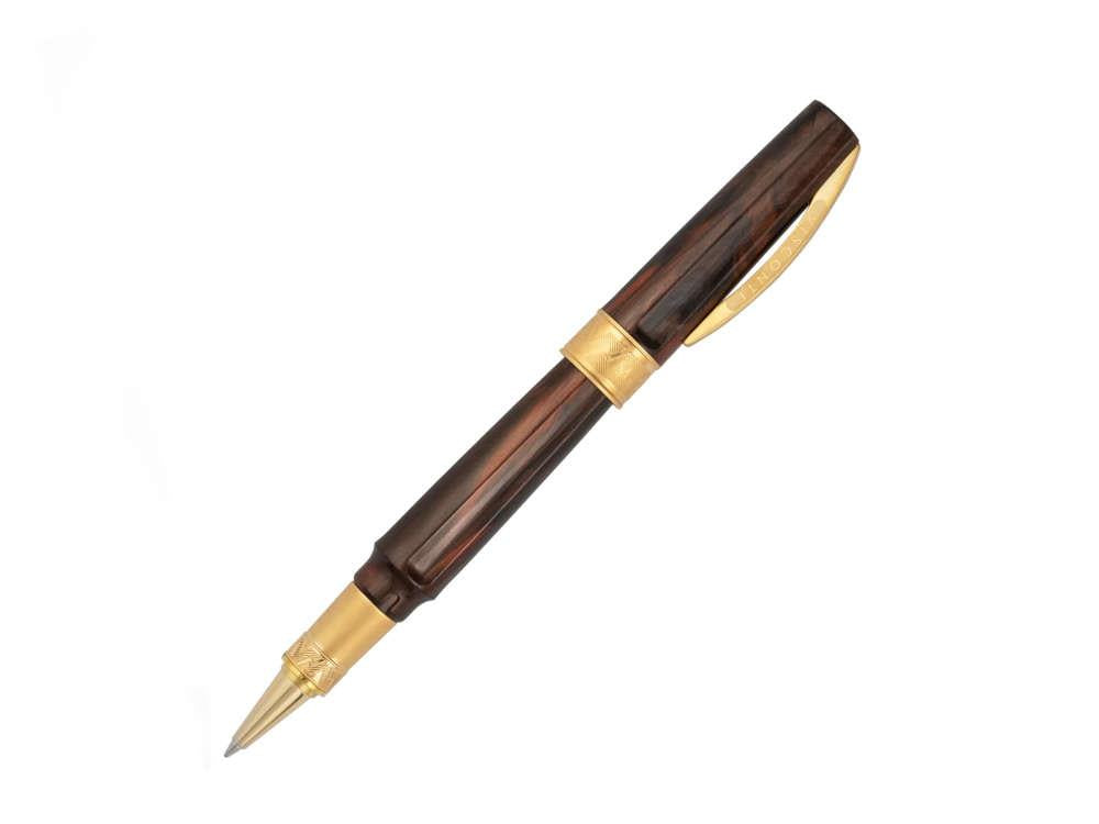 Visconti Mirage Mythos Apollo Rollerball pen, Gold plated, Brown KP07-08-RB