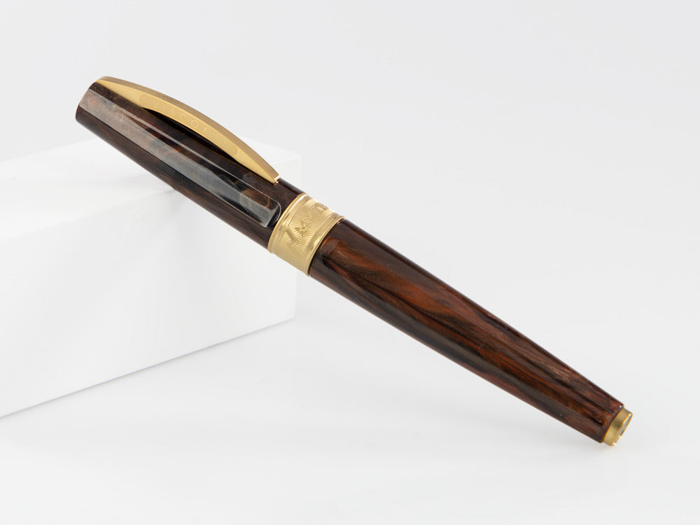 Visconti Mirage Mythos Apollo Rollerball pen, Gold plated, Brown KP07-08-RB