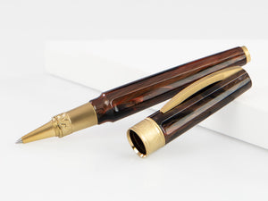 Visconti Mirage Mythos Apollo Rollerball pen, Gold plated, Brown KP07-08-RB