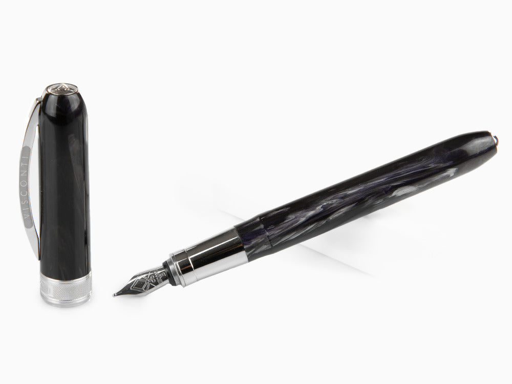 Visconti Rembrandt Fountain Pen, Resin, Palladium, Black, KP10-01-FP