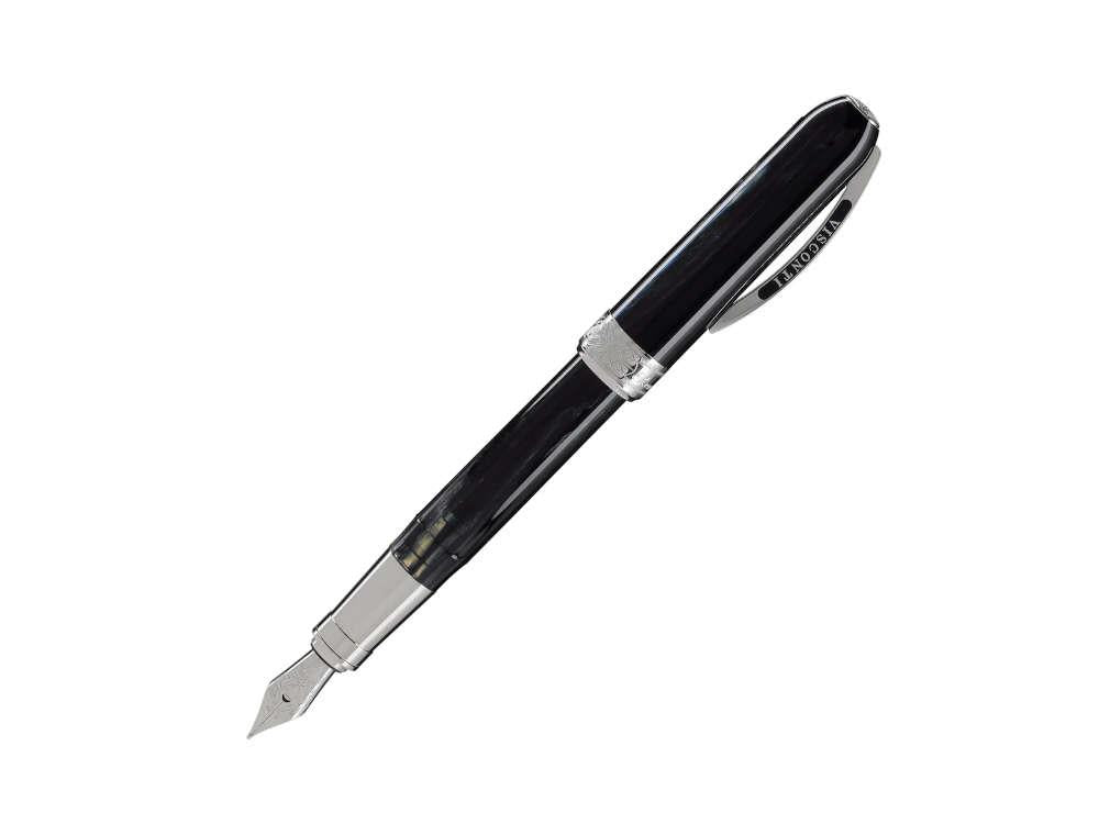 Visconti Rembrandt Fountain Pen, Resin, Palladium, Black, KP10-01-FP