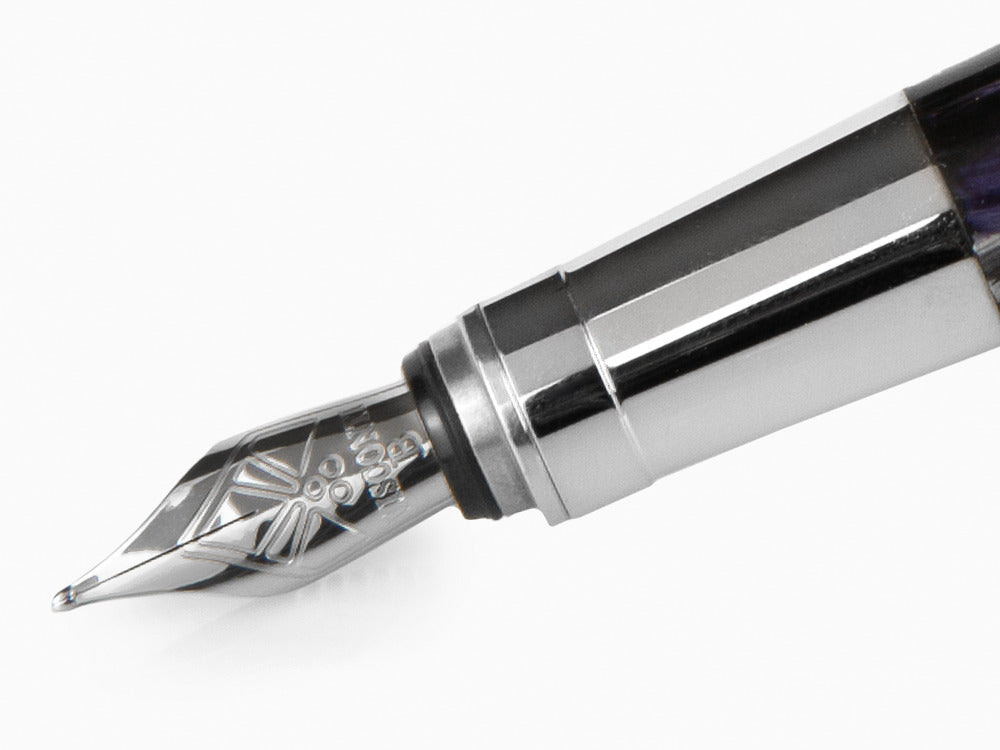 Visconti Rembrandt Fountain Pen, Resin, Palladium, Black, KP10-01-FP