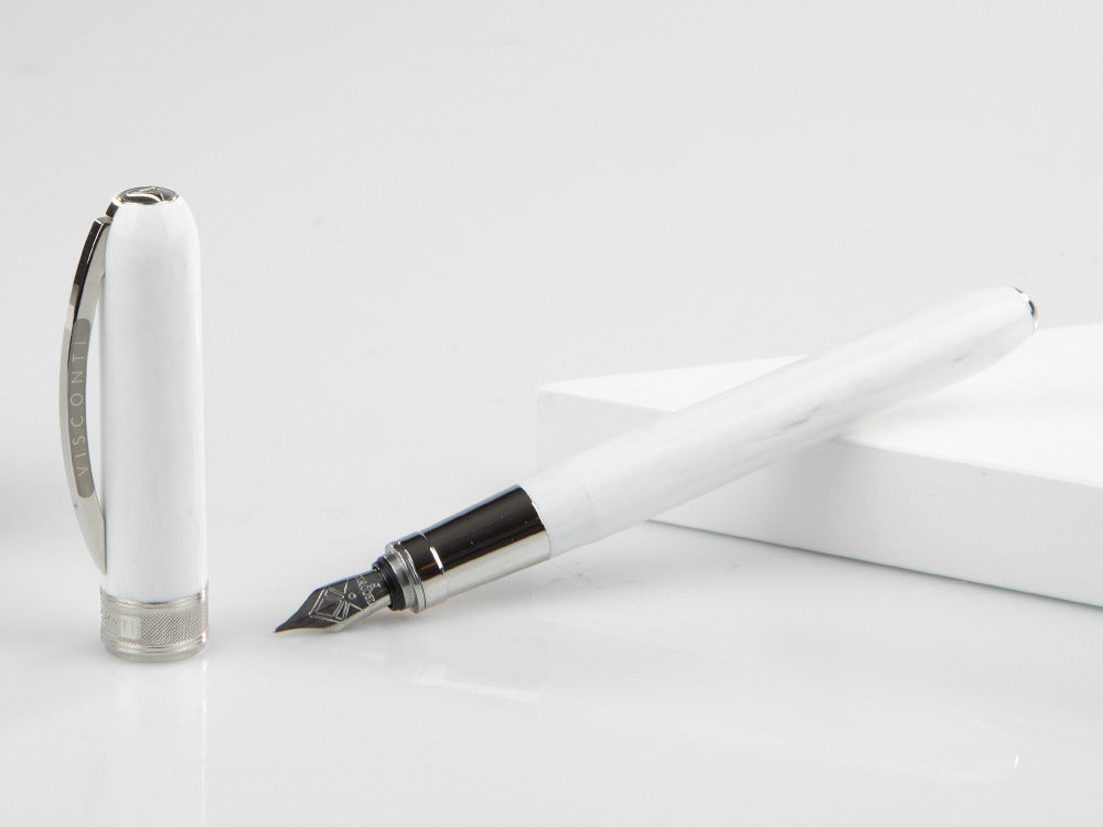 Visconti Rembrandt Fountain Pen, Acrylic Resin, White, KP10-06-FP