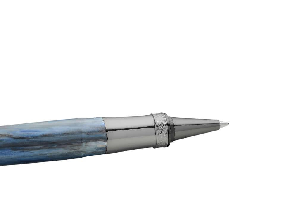 Visconti Comedia Caronte Rollerball pen, Blue, Ruthenium trim, KP10-54-RB