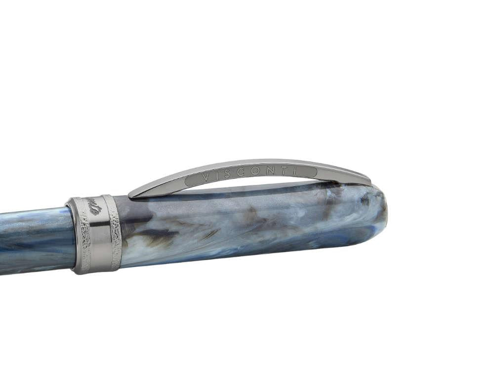 Visconti Comedia Caronte Rollerball pen, Blue, Ruthenium trim, KP10-54-RB