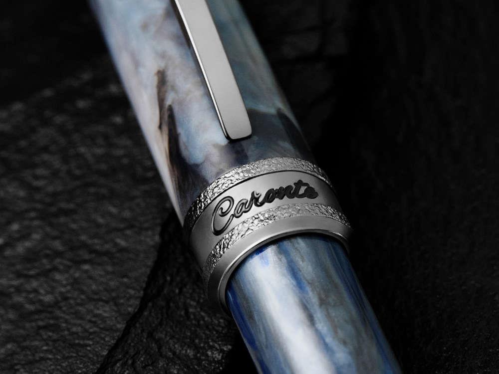 Visconti Comedia Caronte Rollerball pen, Blue, Ruthenium trim, KP10-54-RB