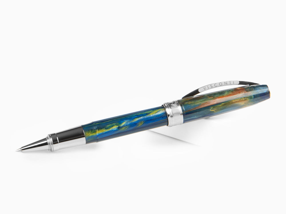 Visconti Van Gogh Starry Night Rollerball pen, Resin, Palladium, Blue KP12-04-RB