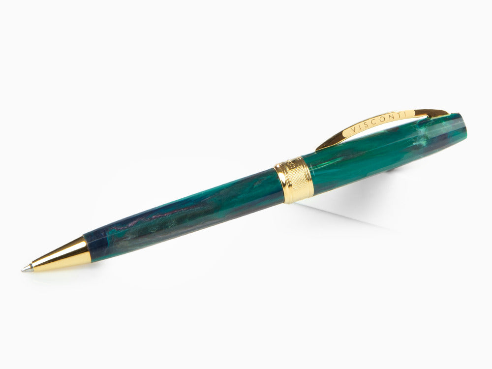 Set Visconti Van Gogh The Novel Reader Ballpoint pen, Resin, Green, KP12-20-BP