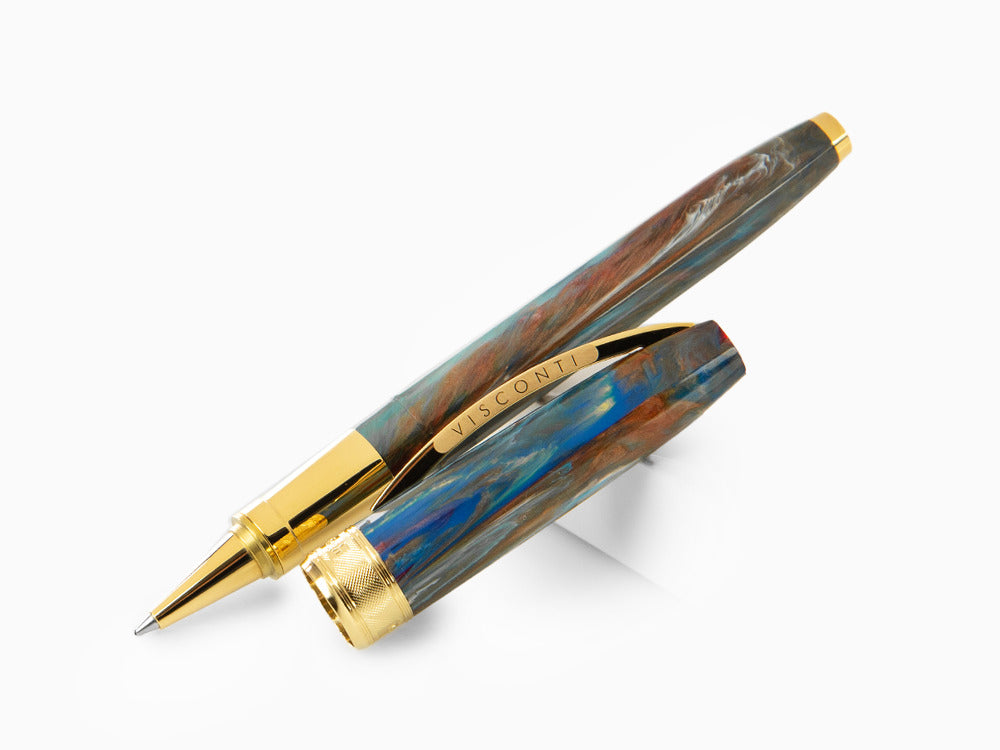 Set Visconti Van Gogh Oiran Rollerball pen, Gold plated, Violet KP12-22-RB