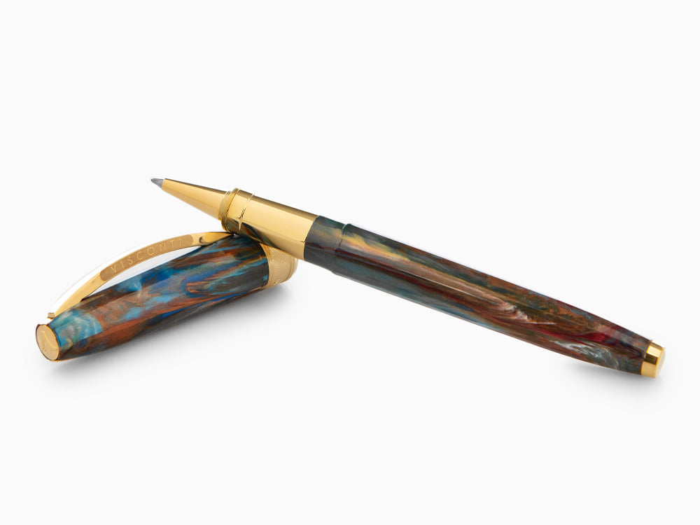 Set Visconti Van Gogh Oiran Rollerball pen, Gold plated, Violet KP12-22-RB