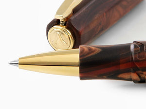 Visconti Medici Rollerball pen, Resin, Gold plated, KP17-40-02-RB