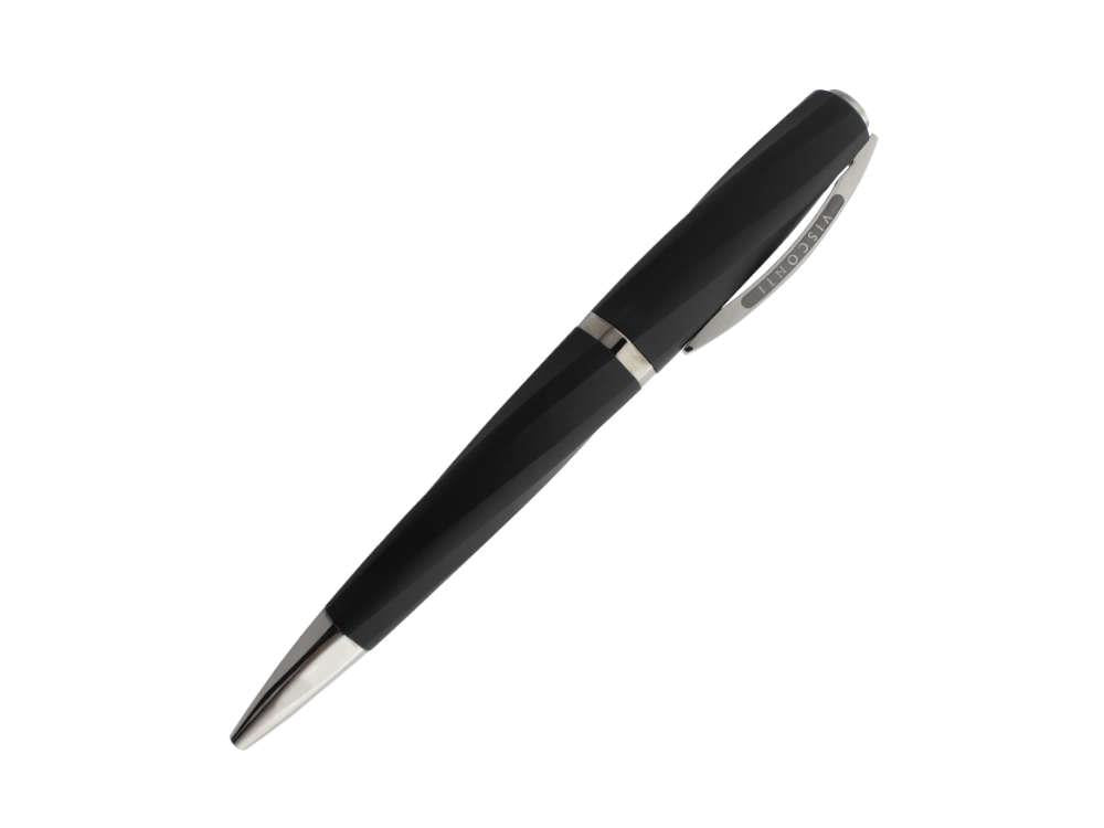 Visconti Divina Matte Ballpoint pen, Resin, Black, Ruthenium trim, KP18-09-BP