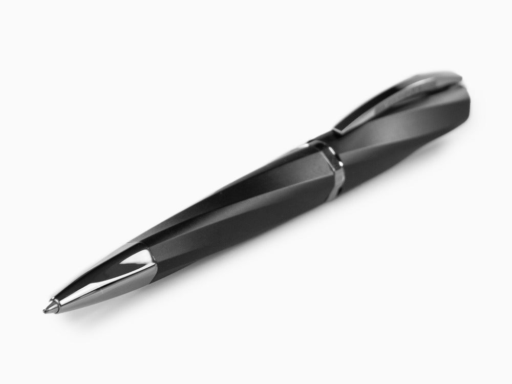 Visconti Divina Matte Ballpoint pen, Resin, Black, Ruthenium trim, KP18-09-BP