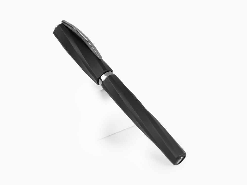 Visconti Divina Matte Rollerball pen, Resin, Black, Ruthenium trim, KP18-09-RB