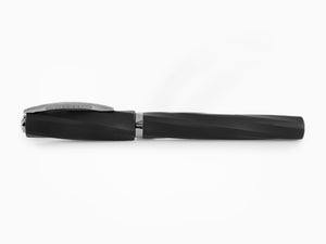 Visconti Divina Matte Rollerball pen, Resin, Black, Ruthenium trim, KP18-09-RB