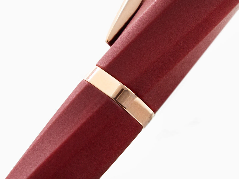 Visconti Divina Bordeaux Matte Ballpoint pen, Resin, Rose Gold PVD, KP18-14-BP