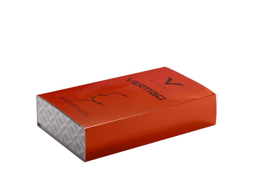 Vertigo Hitchcock Rollerball pen, Acrylic, Orange, Palladium, KP64-02-RB