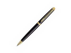 Waterman Ballpoint Pen Hémisphère Black Lacquer & Gold, S0920670