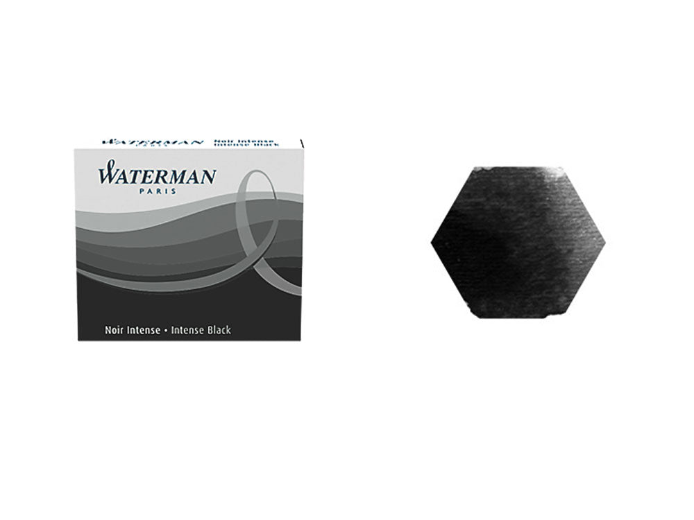 Waterman Ink cartridges, Black, 8 units, S0110850