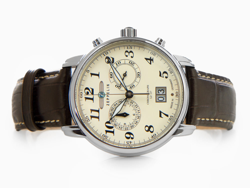 Zeppelin LZ 127 Graf Zeppelin Quartz Watch, Green, 40 mm, Chronograph, -  Iguana Sell
