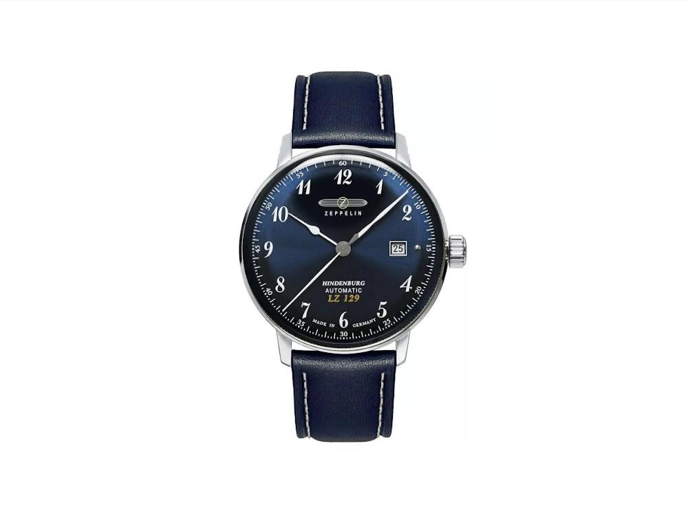 Zeppelin LZ 129 Hindenburg Automatic Watch, Blue, 40 mm, Day,  8056-3