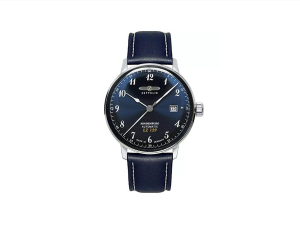 Zeppelin LZ 129 Hindenburg Automatic Watch, Blue, 40 mm, Day, 8056