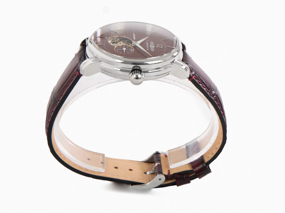 Zeppelin LZ 120 Bodensee Automatic Watch, Red, 40cm, Leather strap, 8166-5