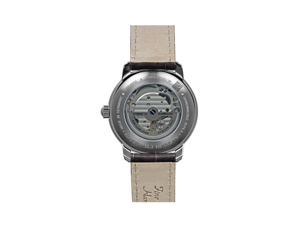 Zeppelin Atlantic Automatic Watch, Beige, 40 mm, Day, Leather strap, 8460-5