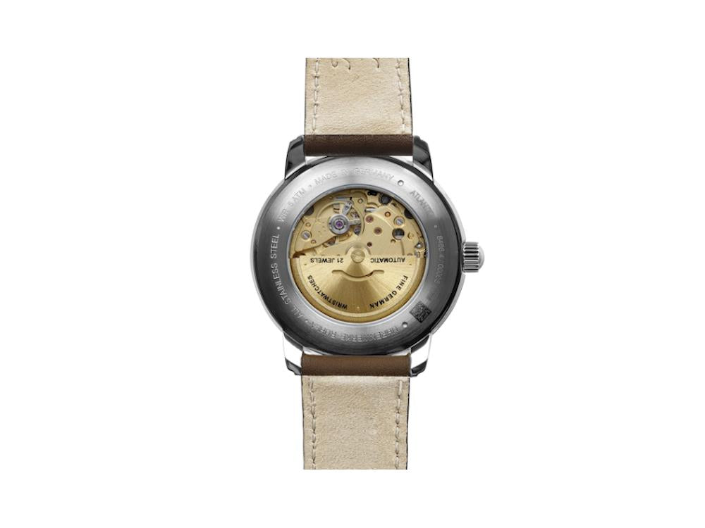 Zeppelin Atlantic Automatic Watch, Green, 40 mm, Leather strap, 8466-4