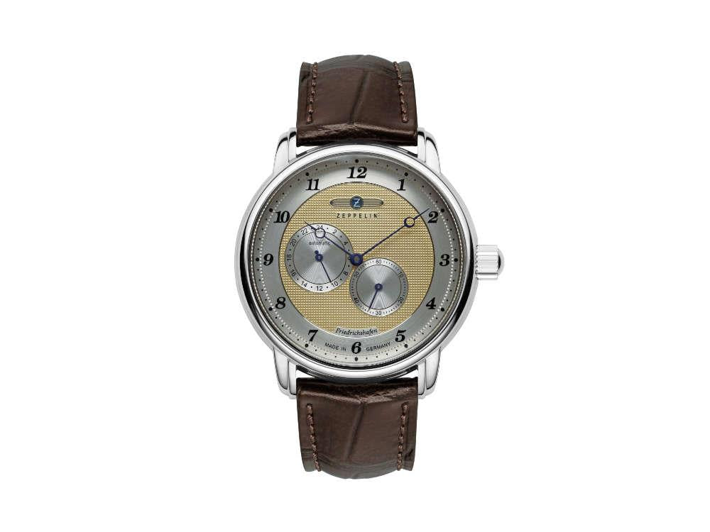 Zeppelin Friedrichshafen 24-Hour Automatic Watch, golden, 40 mm, 8568-5
