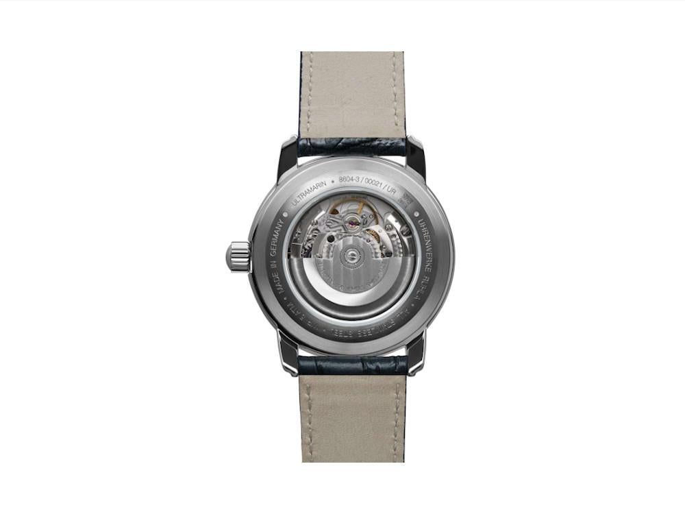 Zeppelin Captain Line Automatic Watch, Blue, 42 mm, Leather strap, 8604-3