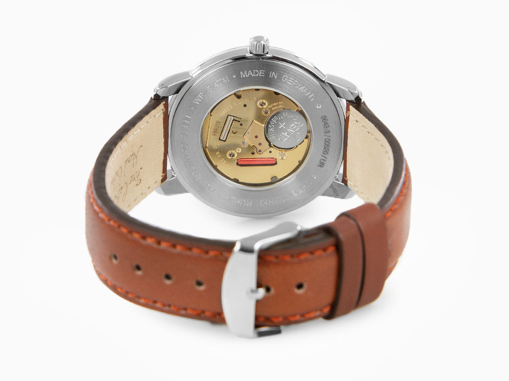 Zeppelin Captain Line Quartz Watch, Blue, 41 mm, Day, Leather strap, 8642-3