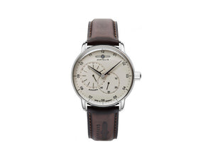 Zeppelin Captain Line Automatic Watch, Beige, 43 mm, Leather strap, 8662-5