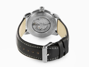 Zeppelin Captain Line Automatic Watch, Black, 43 mm, Leather strap, 8664-2